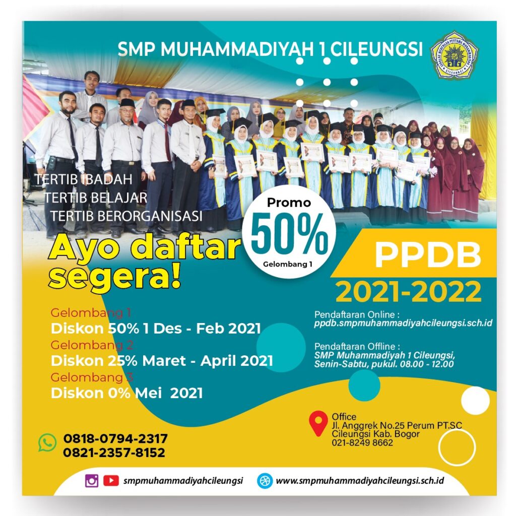 PPDB SMP MUHAMMADIYAH 1 CILEUNGSI
